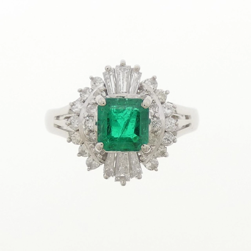 Nhẫn Emerald PT900 0.56CT - Hàng hiệu Authentic 855012