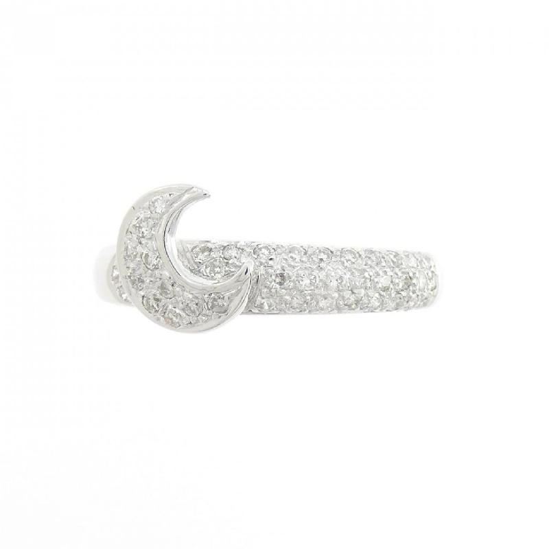 Nhẫn kim cương hình trăng K18WG 0.17CT - Hàng hiệu Authentic 852726
