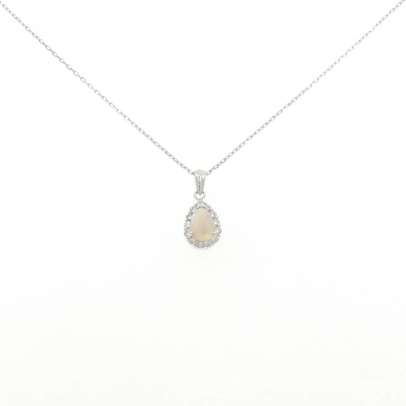 K18WG Opal Necklace 0.41CT - Hàng hiệu Authentic 857095