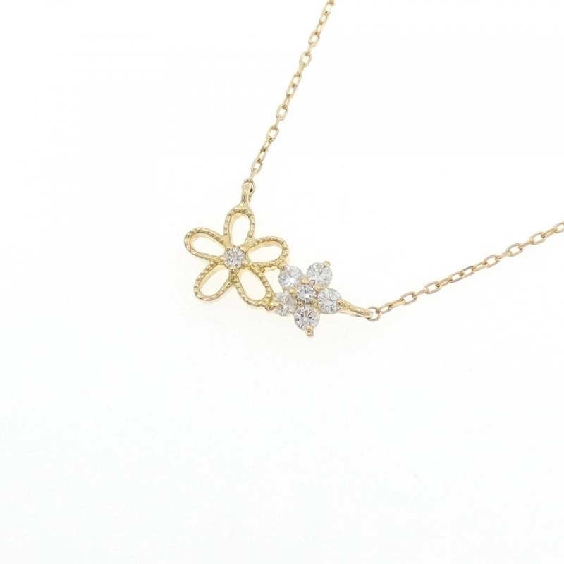 K18YG Hoa Kim Cương Dây Chuyền 0.10CT - Hàng hiệu Chính hãng 857784