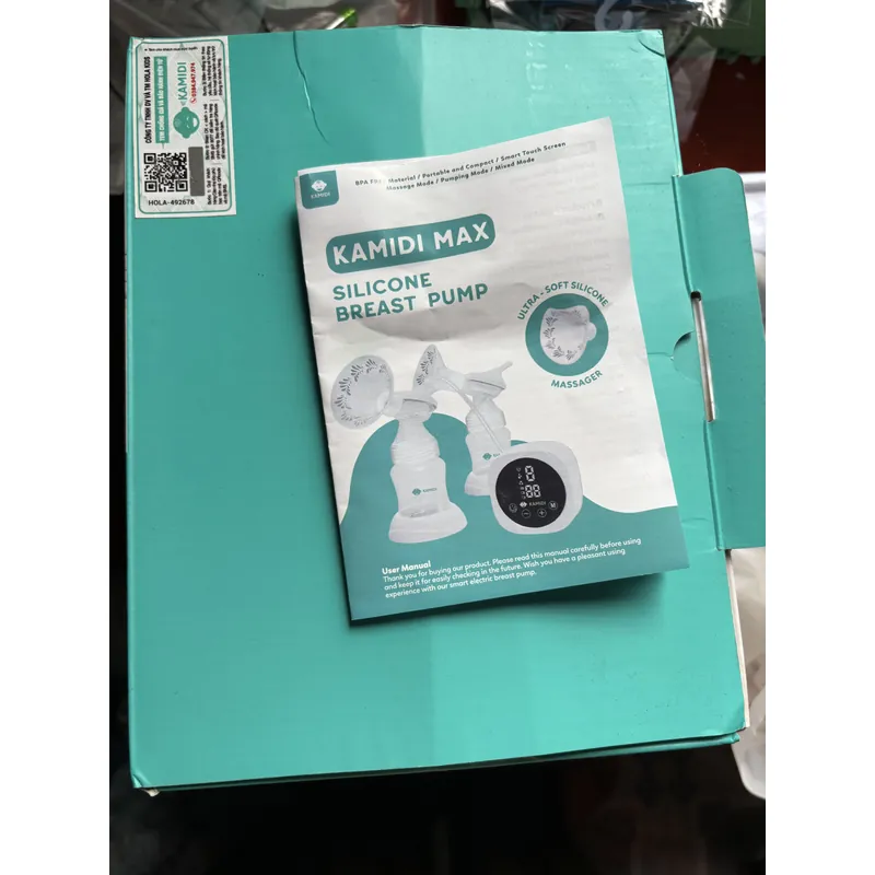 Máy Hút Sữa Điện Đôi Kamidi Max-Phễu Hút Silicon-Hút Kiệt-tặng áo hút sữa. Bảo hành 2 năm 711894