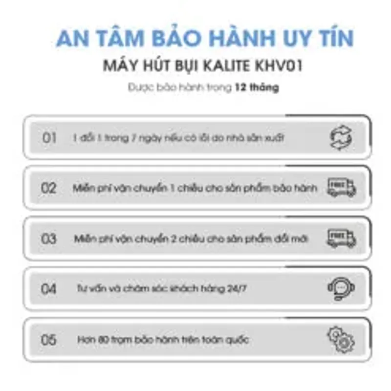 Máy hút bụi Kalite KHV01 933251