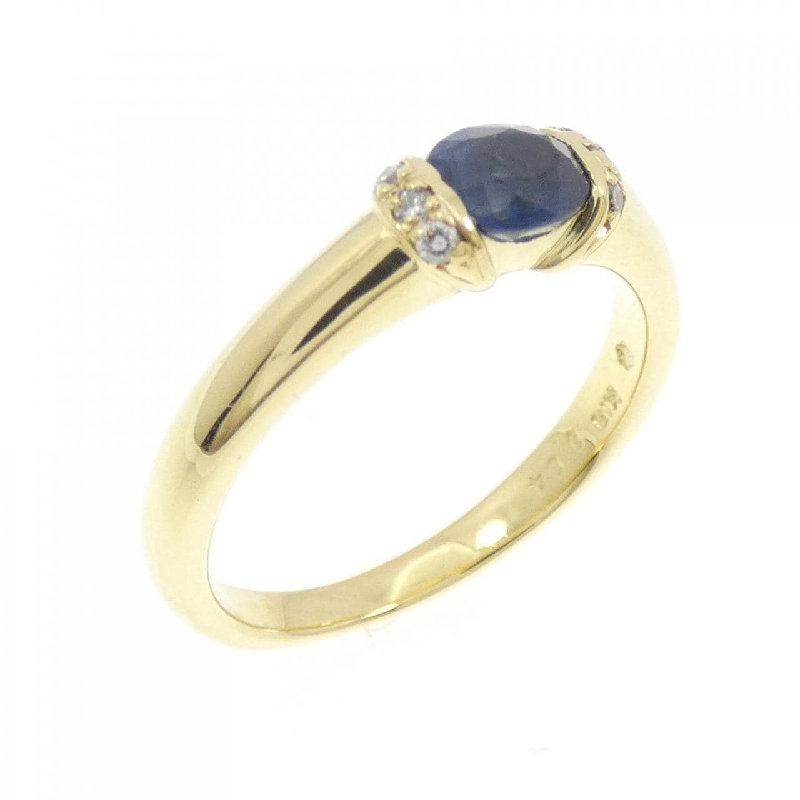 Nhẫn Sapphire K18YG 0.53CT - Hàng hiệu Chính hãng 853508