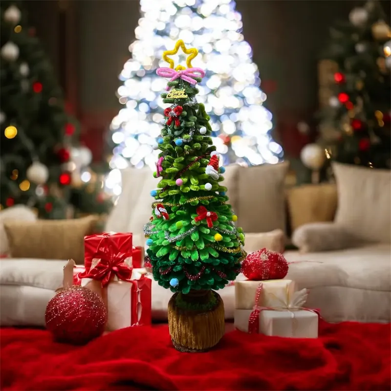 Thông  kẽm nhung hand make 20-25cm 731053