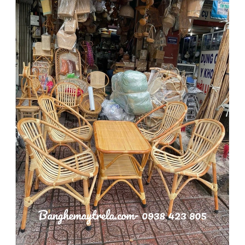 Bàn ghế sò mây ban công giá rẻ 524571