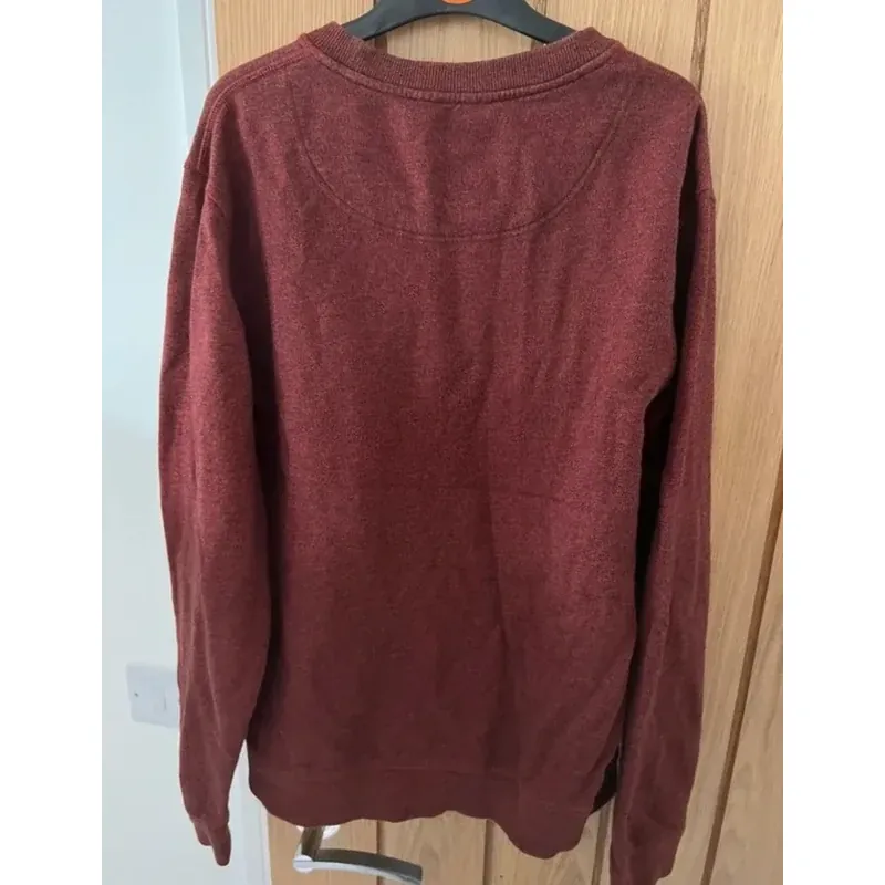 Áo sweatshirt Kenzo thêu đầu hổ màu đỏ đô burgundy 759712