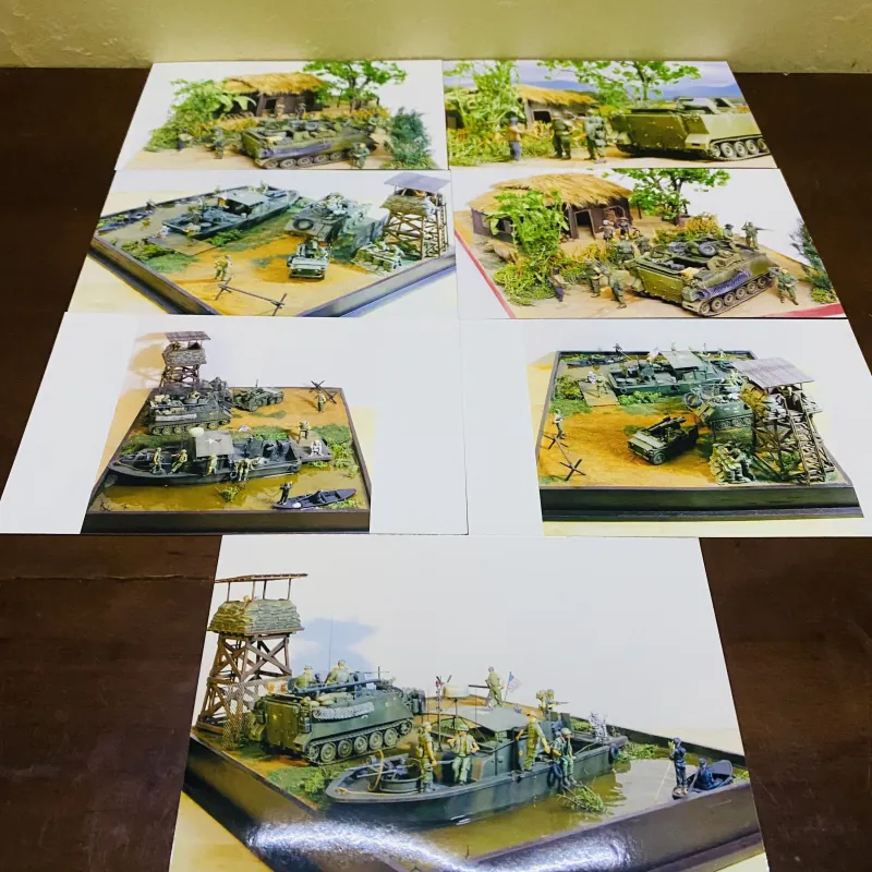 Lô ảnh chụp lại mô hình quân sự xưa  994857