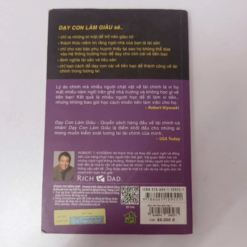 Dạy con làm giàu 1 - Để không có tiền vẫn tạo ra tiền - Robert t.Kiyosaki 927171