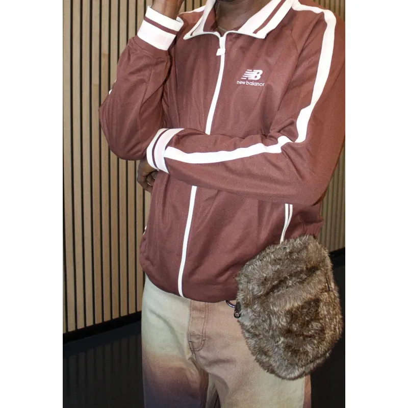 Áo khoác thể thao New Balance jacket màu nâu đỏ 719706