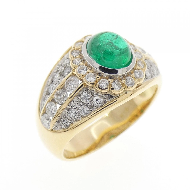 Nhẫn Emerald K18YG/PT 0.92CT - Hàng hiệu Chính hãng 854556