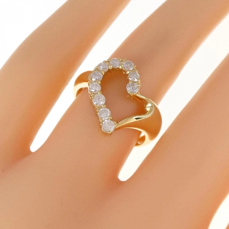 Nhẫn kim cương hình trái tim K18YG 0.50CT 672216