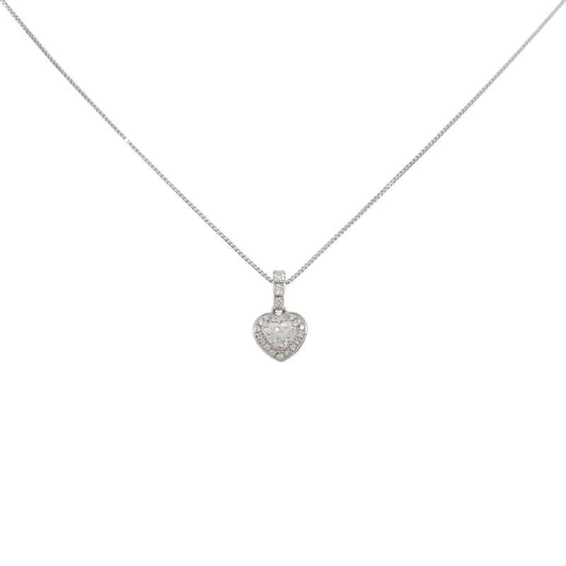 Dây chuyền kim cương PT950/PT850 0.328CT D IF hình trái tim - Hàng hiệu Authentic 873617