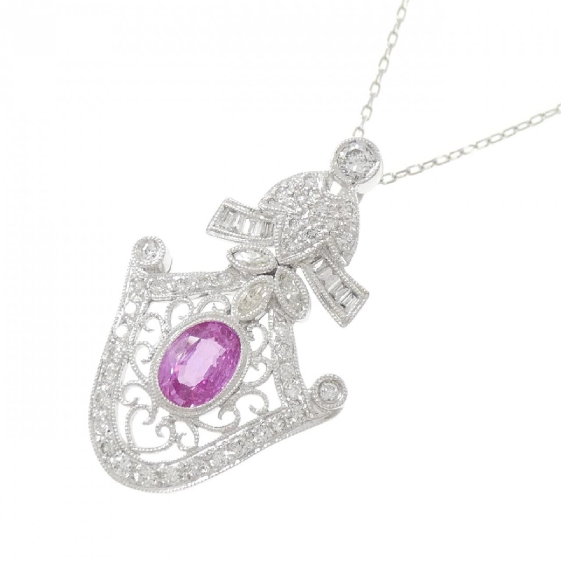 K18WG Sapphire Necklace 1.06CT - Hàng hiệu Authentic 850826