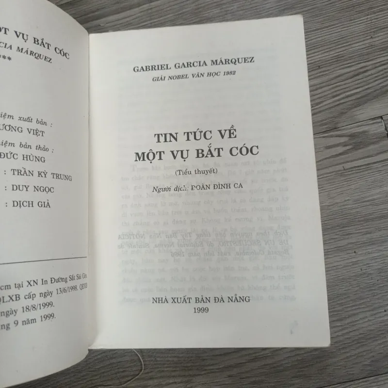Tin Tức Về Một Vụ Bắt Cóc - Gabriel Garcia Marquez 1025523