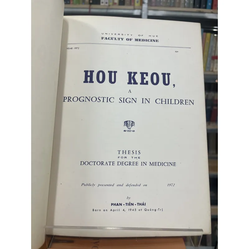 HOU KEOU, A PROGNOSTIC SIGN IN CHILDREN - PHAN TIÊN THÁI 590862