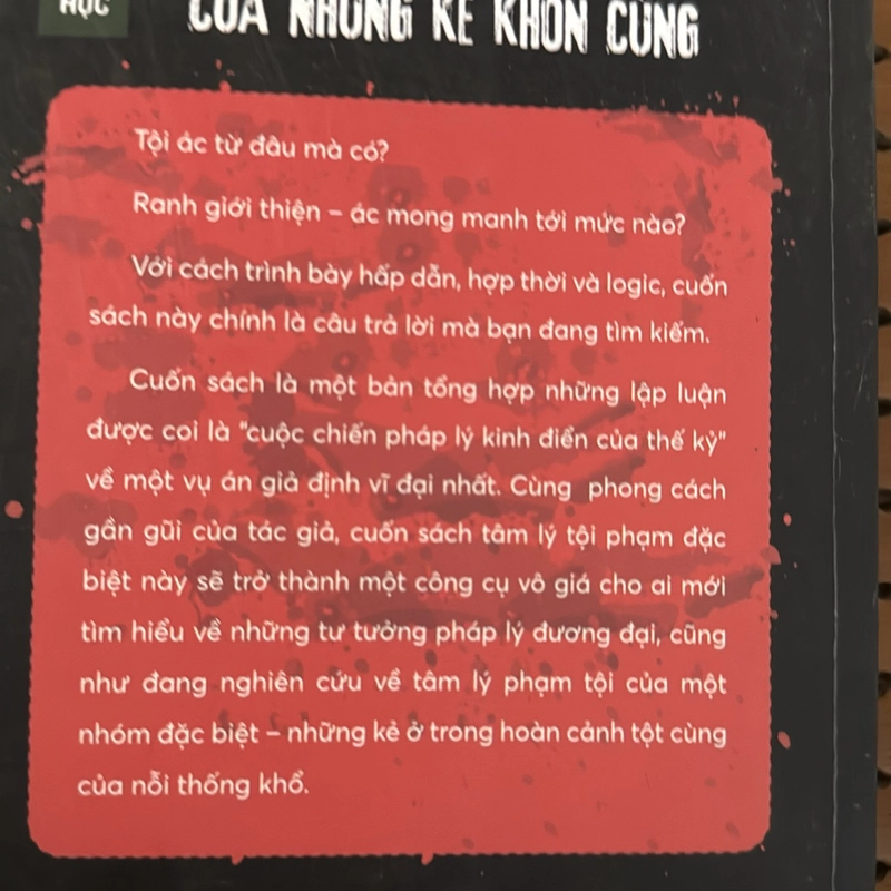 Tâm lý tội phạm của những kẻ khốn cùng 479409