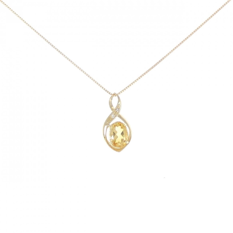 K18YG Mặt dây chuyền Citrine - Hàng hiệu Chính hãng 861267