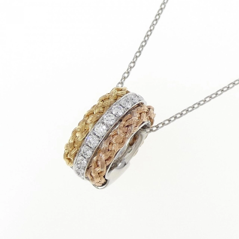 PT950/K18YG/K18PG/PT850 Dây chuyền kim cương 0.18CT - Hàng hiệu Chính hãng 857939