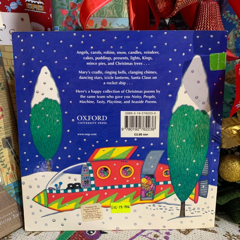 Sách tranh Christmas Poems, bản 1999 Used, 70%, Picture Book For Kids, Quà tặng Mori 338609