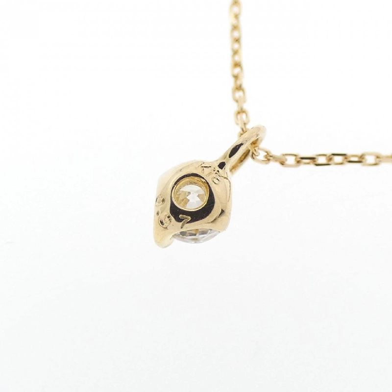 K18YG Solitaire Dây chuyền kim cương 0.07CT - Hàng hiệu Chính hãng 861065