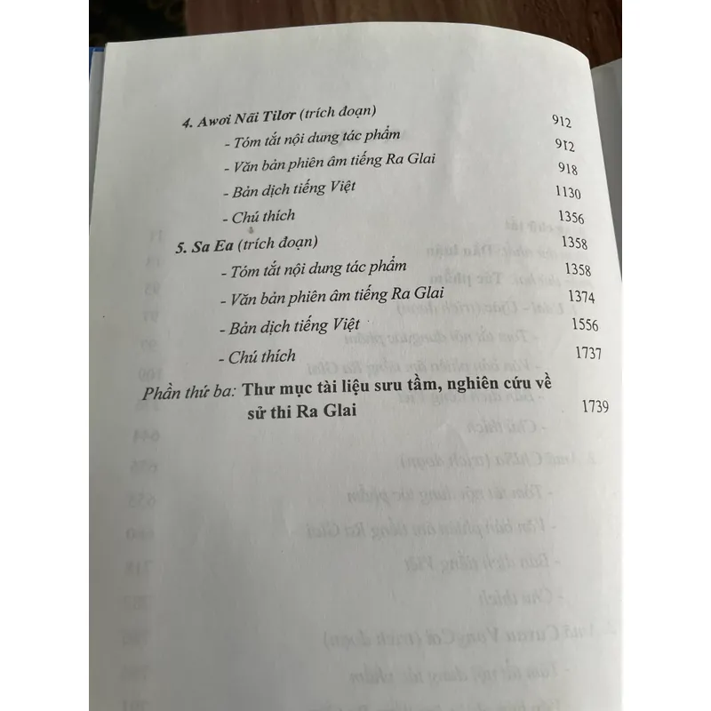 Sử thi Gia Rai , 1600 trang, khổ lớn, bìa cứng  594724