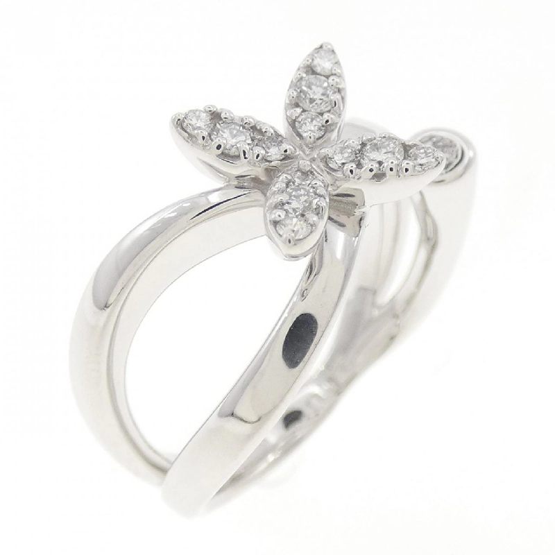 Nhẫn kim cương hoa K18WG 0.16CT 673320