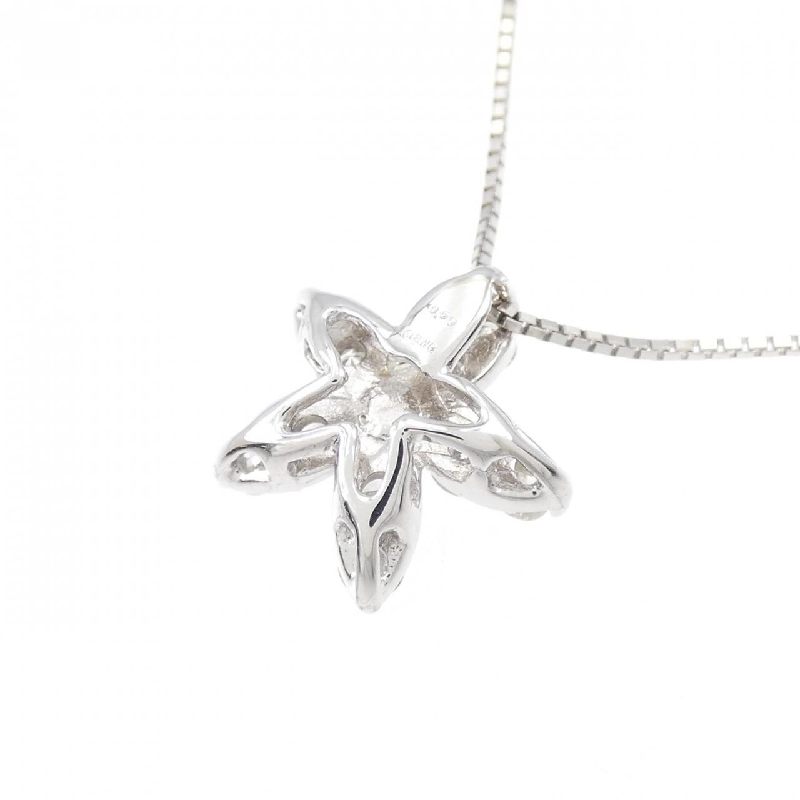 K18WG Hoa Kim Cương Dây Chuyền 0.50CT - Hàng hiệu Chính hãng 861126