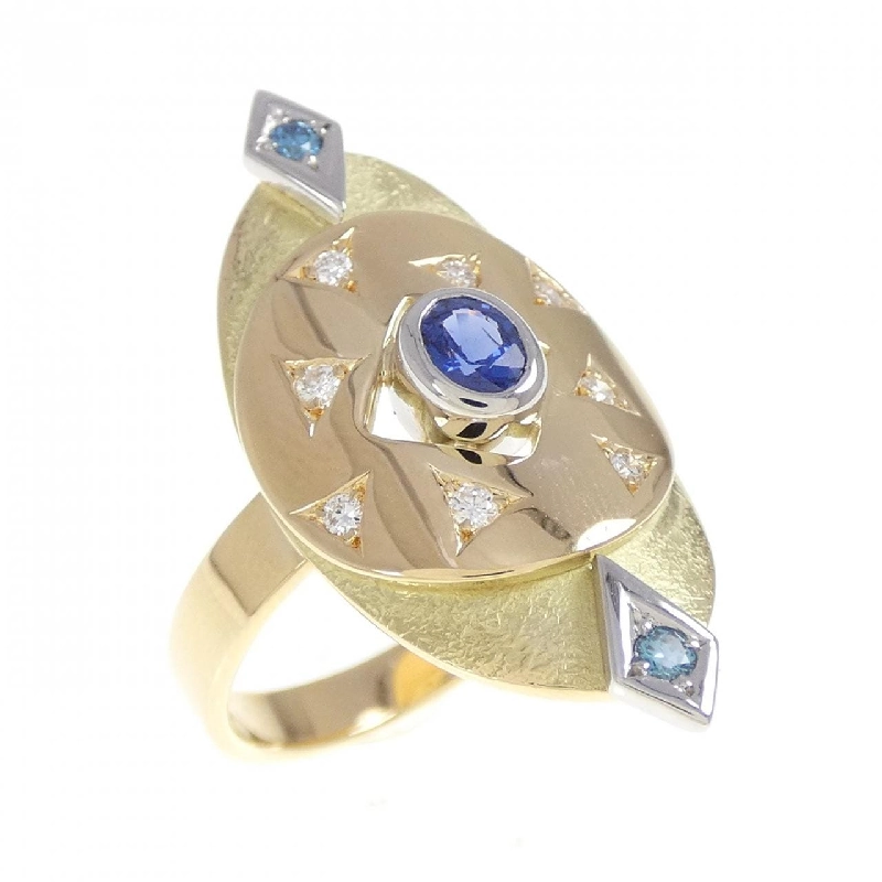 Nhẫn Sapphire K18YG/PT900 0.23CT 668884