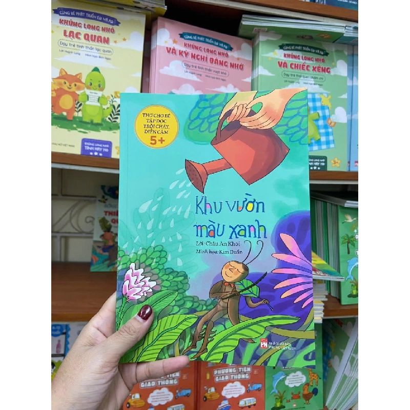 Khu vườn màu xanh - Thơ cho bé tập đọc, kèm sticker 100% 2023 Châu An Khôi TSTK250117 VĂN HỌC 370653
