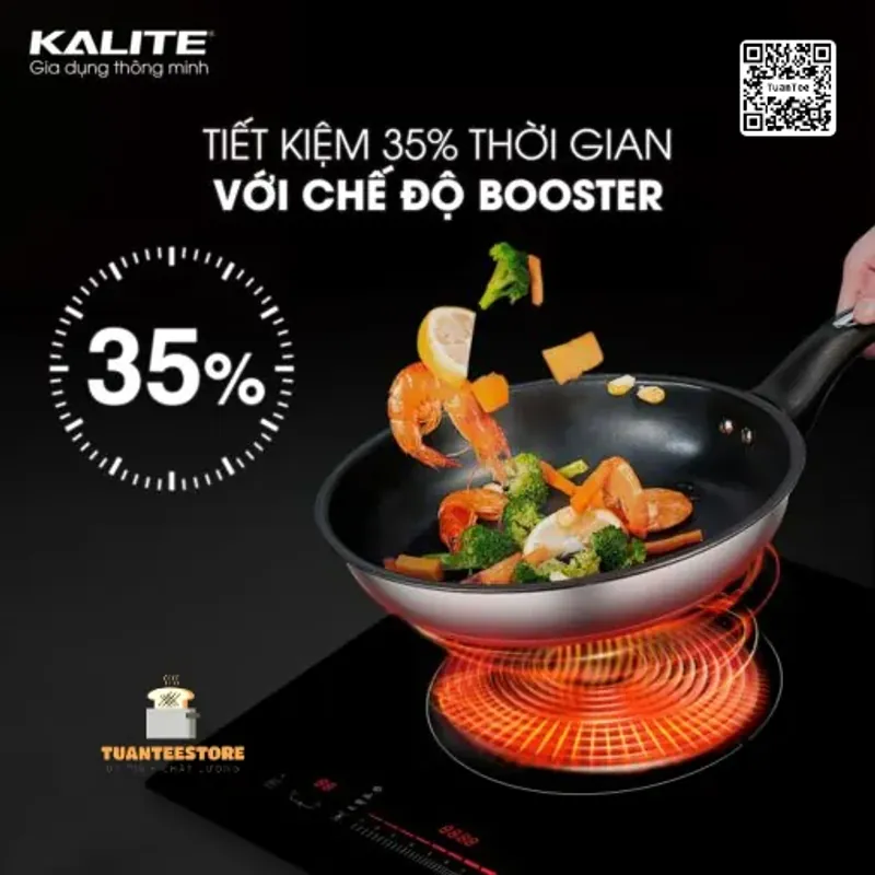 Bếp từ đôi KALITE KDI73 linh hoạt bền bỉ chịu nhiệt tốt 601489