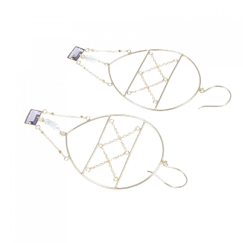 K10YG Iolite Bông tai - Hàng hiệu Chính hãng 868504