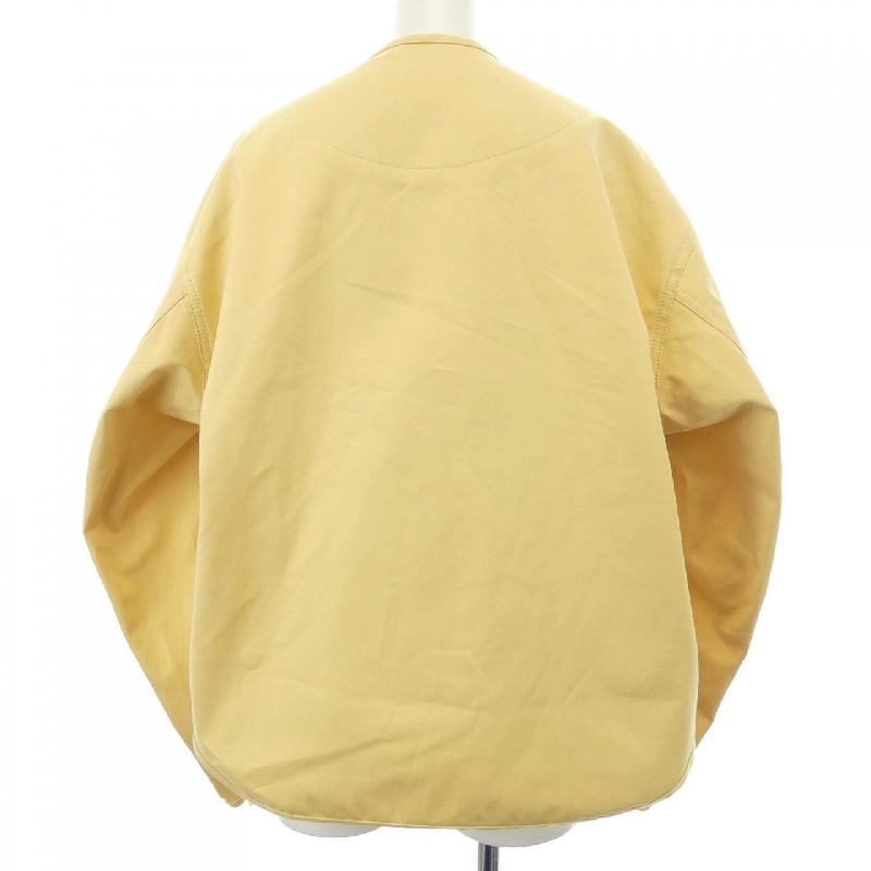 Áo khoác HERMES với chi tiết cưỡi ngựa 5E0163DQ không có cổ 631286