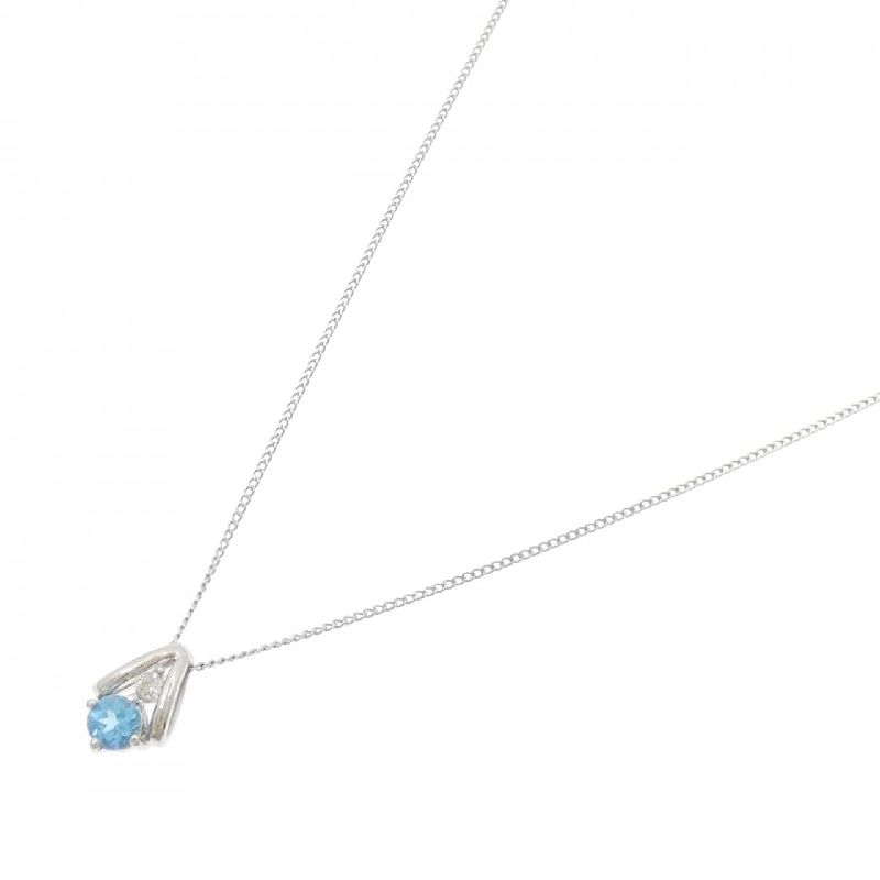 Dây chuyền Blue Topaz PT900/PT850 0.31CT - Hàng hiệu Chính hãng 864501