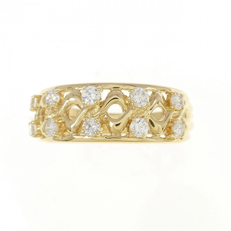 Nhẫn kim cương K18YG 0.36CT 671208