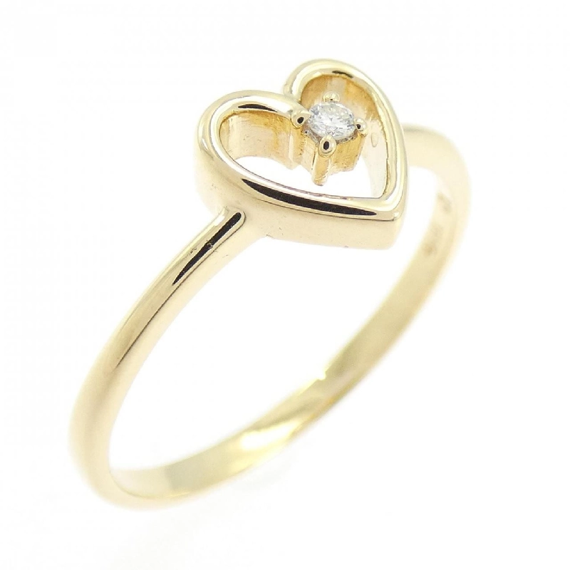 Nhẫn kim cương hình trái tim 18KTYG 666036