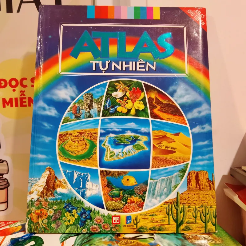 Combo 4 quyển atlas tự nhiên, động vật, về các quốc gia, đại dương 752338