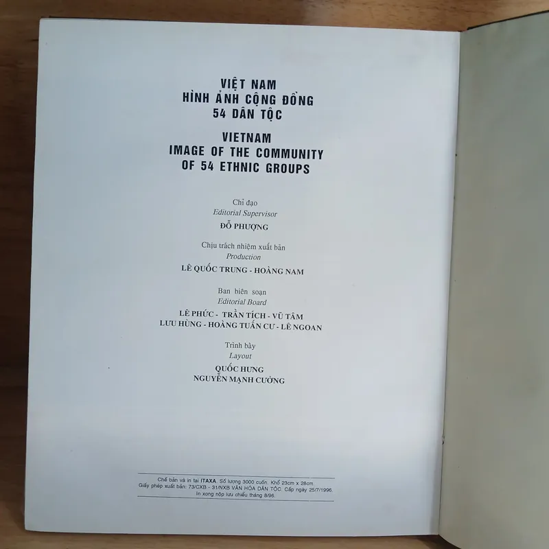 Việt Nam Hình Ảnh Cộng Đồng 54 Dân Tộc (Xb 1996) 728113