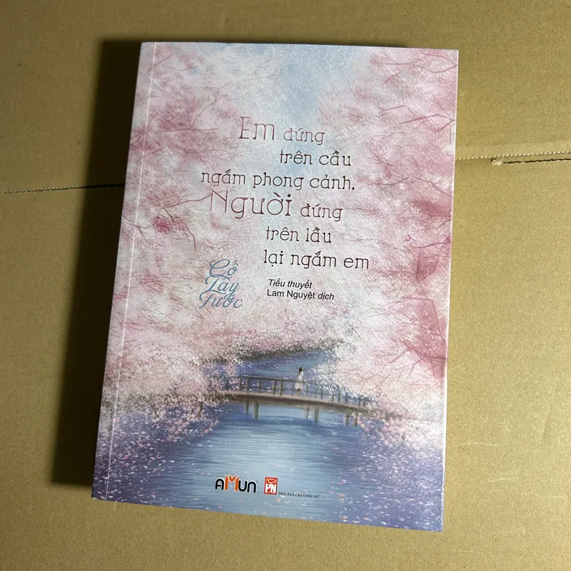 Em đứng trên cầu ngắm phong cảnh, người đứng trên lầu lại ngắm em 573894