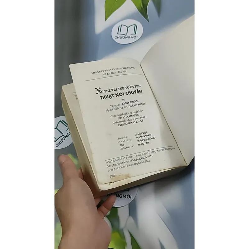 [MIỄN PHÍ BỌC SÁCH] Thuật nói chuyện: Xử thế trí tuệ toàn thư - Diệc Quân 698624