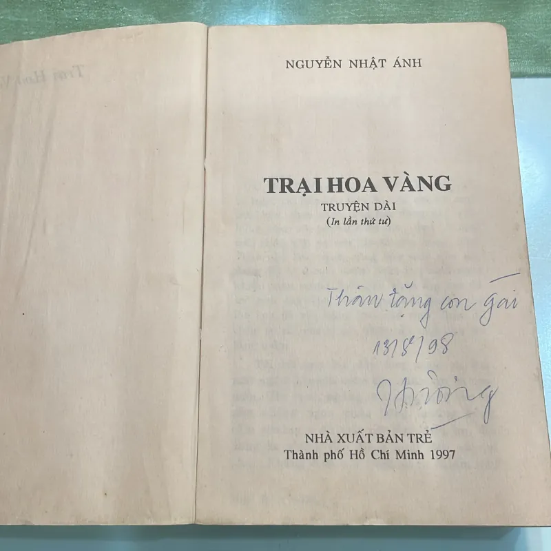 Trại hoa vàng - nguyễn nhật ánh - nxb Trẻ 1997 in lần thứ 4  1026418