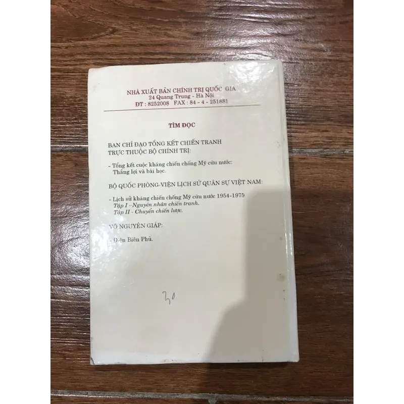 TỔNG KẾT CUỘC KHÁNG CHIẾN CHỐNG THỰC DÂN PHÁP THẮNG LỢI VÀ BÀI HỌC (k3) 741019