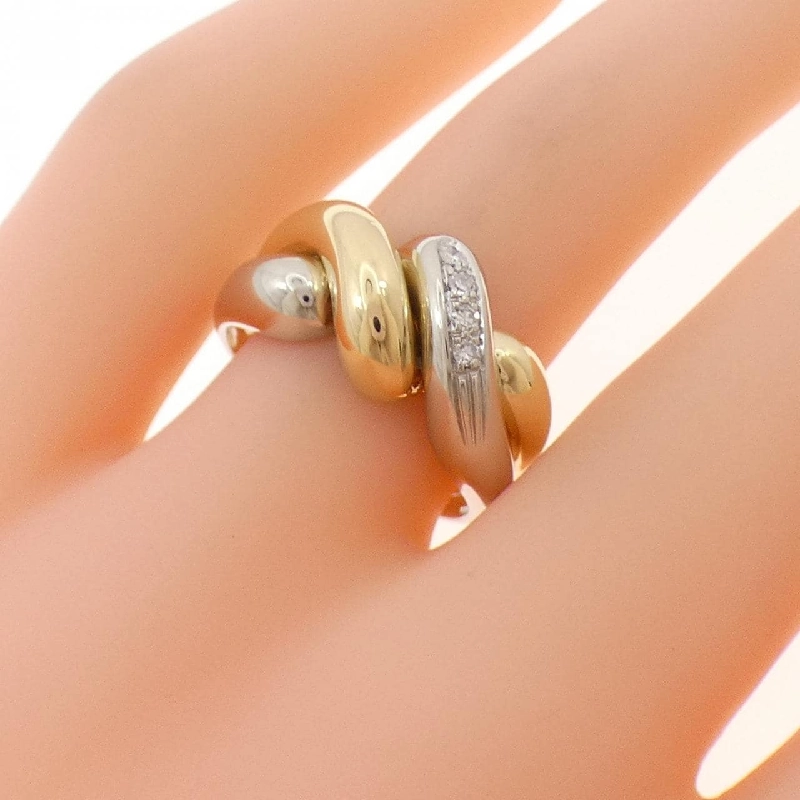 Nhẫn kim cương 750YG/750WG - Hàng hiệu Authentic 850349