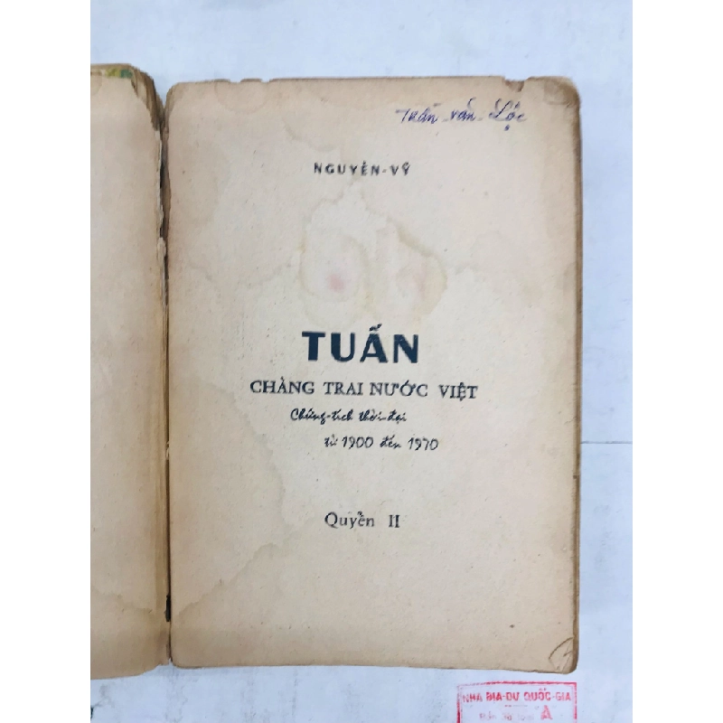 Tuấn chàng trai nước việt - Nguyễn Vỹ ( trọn bộ 2 cuốn ) 128850