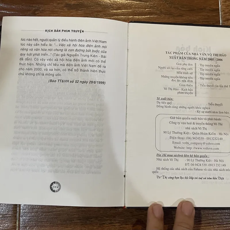 Kịch bản phim truyện - Võ Thị Hảo (18) 716956