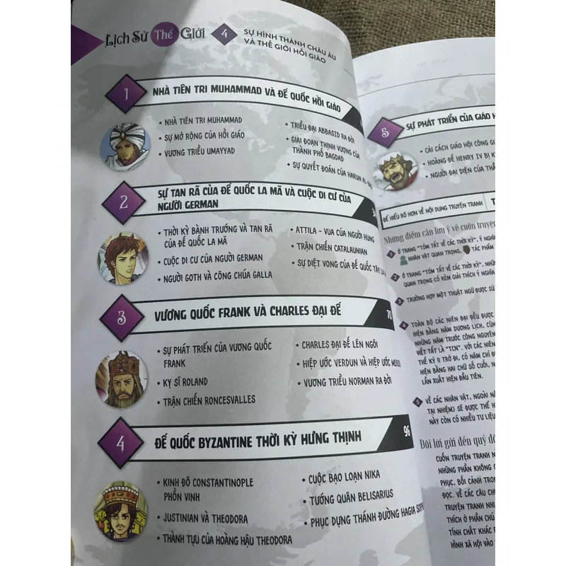 LỊCH SỬ THẾ GIỚI - SỰ HÌNH THÀNH CHÂU ÂU VÀ THẾ GIỚI HỒI GIÁO - khổ lớn  714654