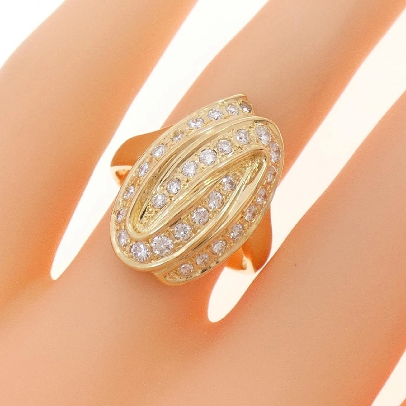 Nhẫn kim cương K18YG 0.59CT - Hàng hiệu Authentic 852502