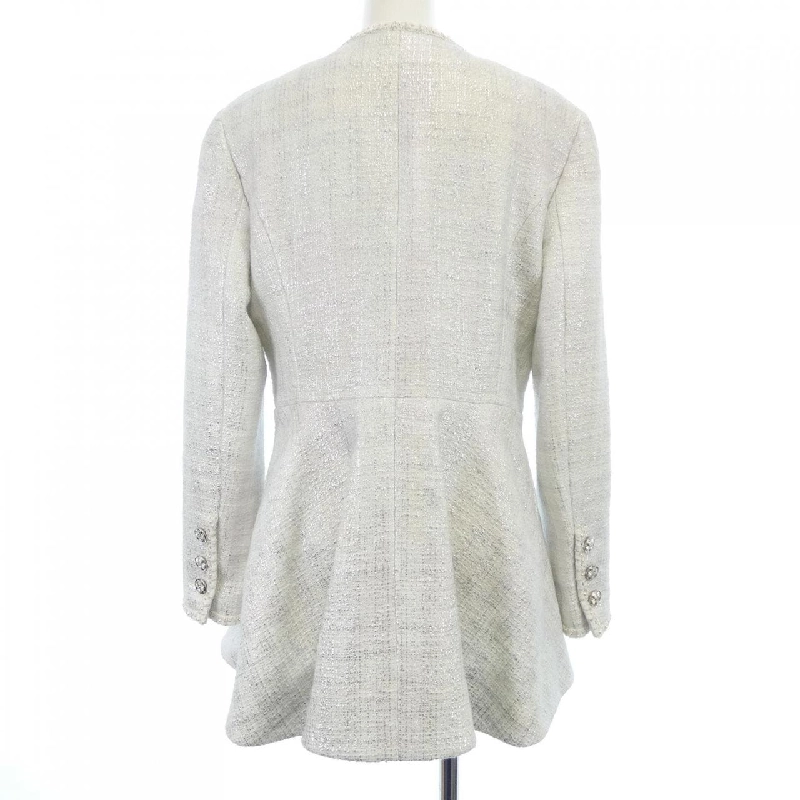 【Mã giảm giá】Áo khoác không cổ CHANEL 642662