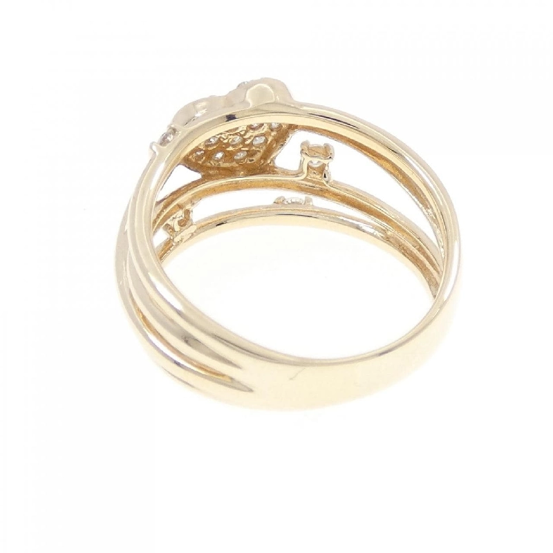 Nhẫn kim cương hình trái tim K10YG Pavé 0.18CT - Hàng hiệu Authentic 848886