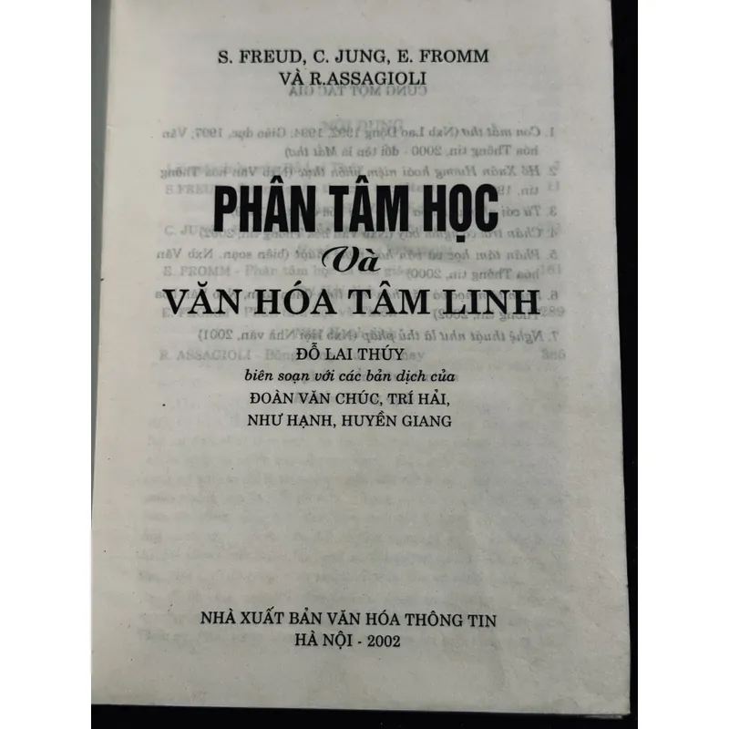 Phân tâm học và văn hoá tâm linh (bìa cứng)  713761