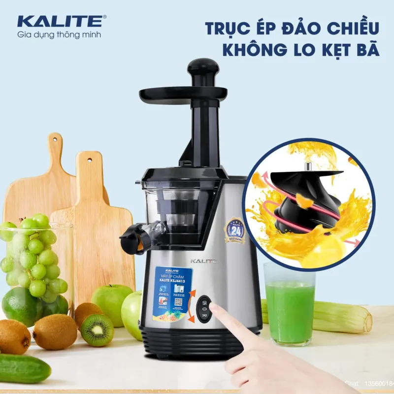 Máy Ép Chậm Kalite KSJ4413 – Ép Lạnh Cao Cấp – Giữ Trọn Dinh Dưỡng Trái Cây 698912